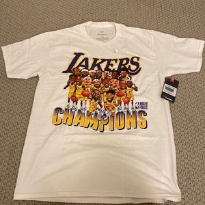 Fanatics 2020 NBA Los Angeles Lakers Champions Caricature T shirt Medium